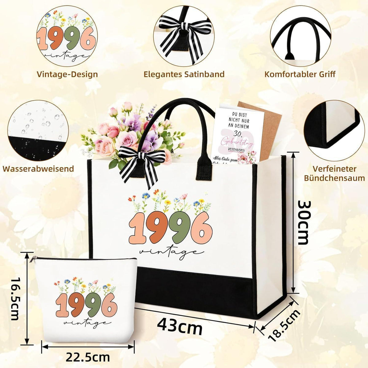 40. Geburtstag Geschenkset Vintage 1986 für Frauen 8tlg.