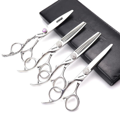 6 Zoll Friseurschere Set für Linke Hand – 4 Stück