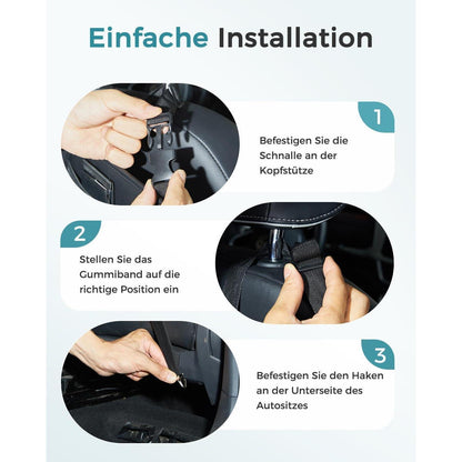 Autositz Organizer mit MOLLE-System – Grau