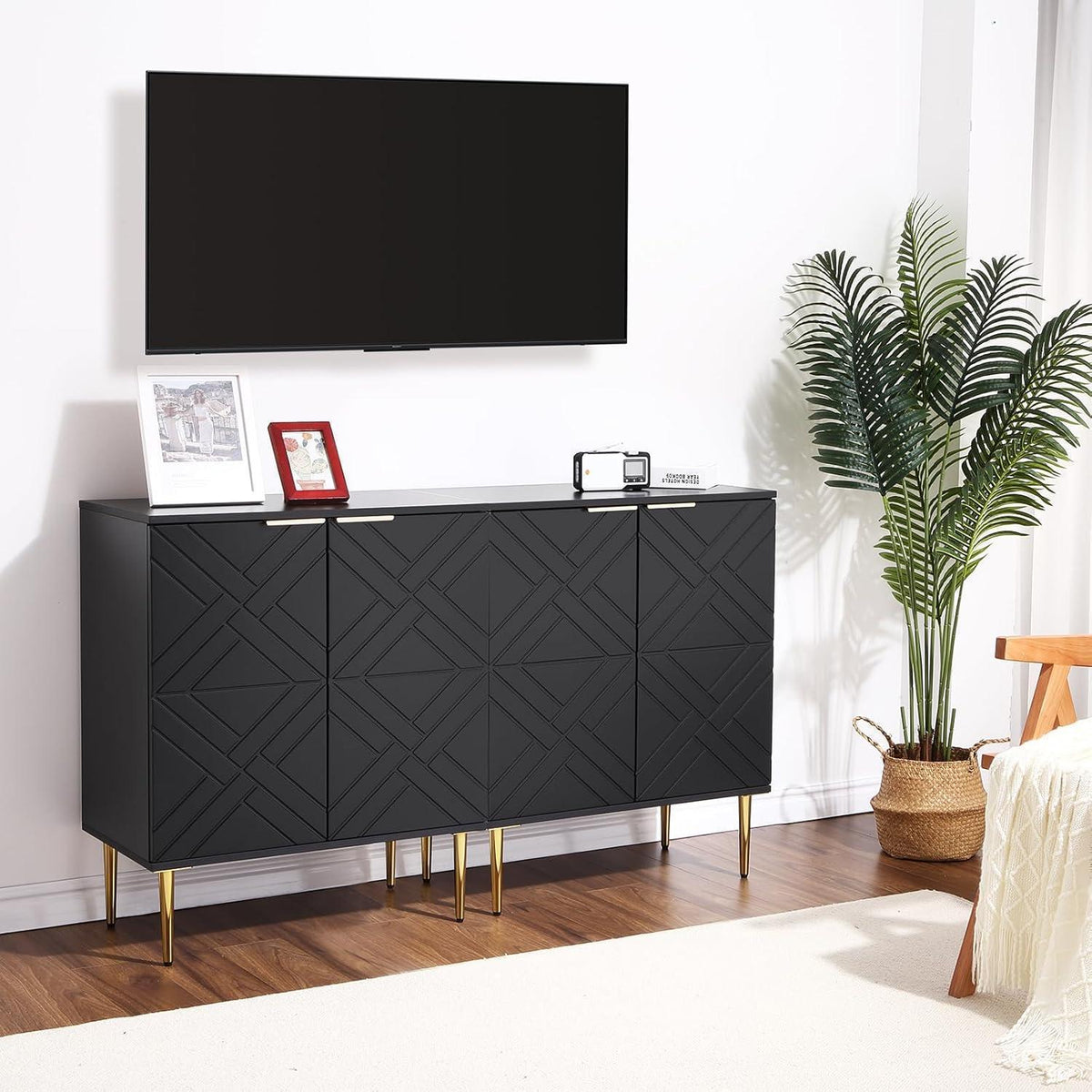 Sideboard Kommode Schwarz – Stilvolle Anrichte mit Stauraum