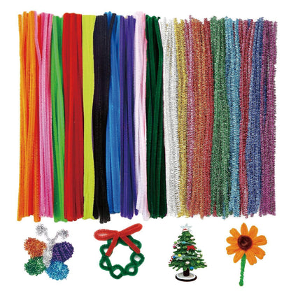 200 Pfeifenreiniger Bunt – Bastelset für Kinder & DIY Projekte