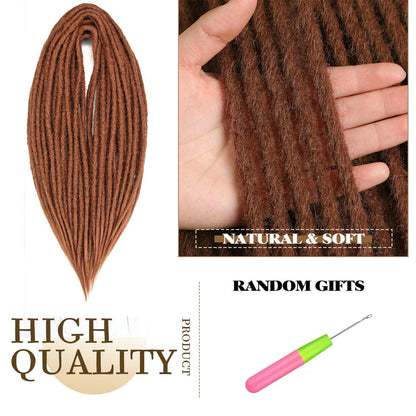 24 Zoll Dreadlock Extensions – Handgefertigte Locs für Hippie-Look