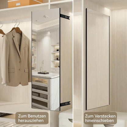 Brisafe Schiebespiegel für Kleiderschrank – Bruchsicher & Ausziehbar