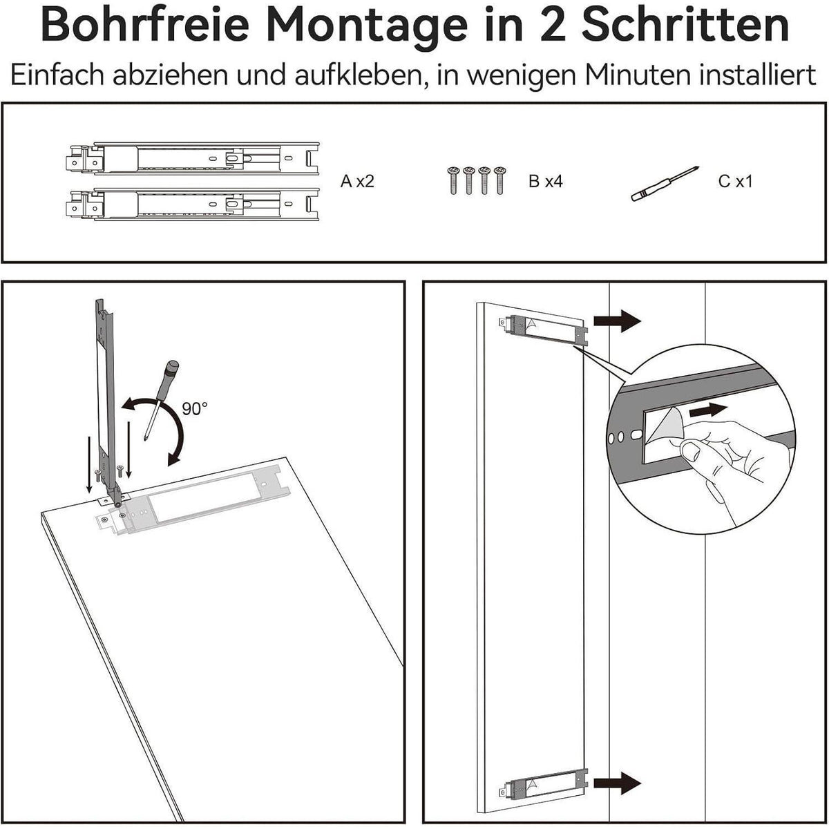 Brisafe Schiebespiegel für Kleiderschrank – Bruchsicher & Ausziehbar