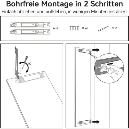 Brisafe Schiebespiegel für Kleiderschrank – Bruchsicher & Ausziehbar