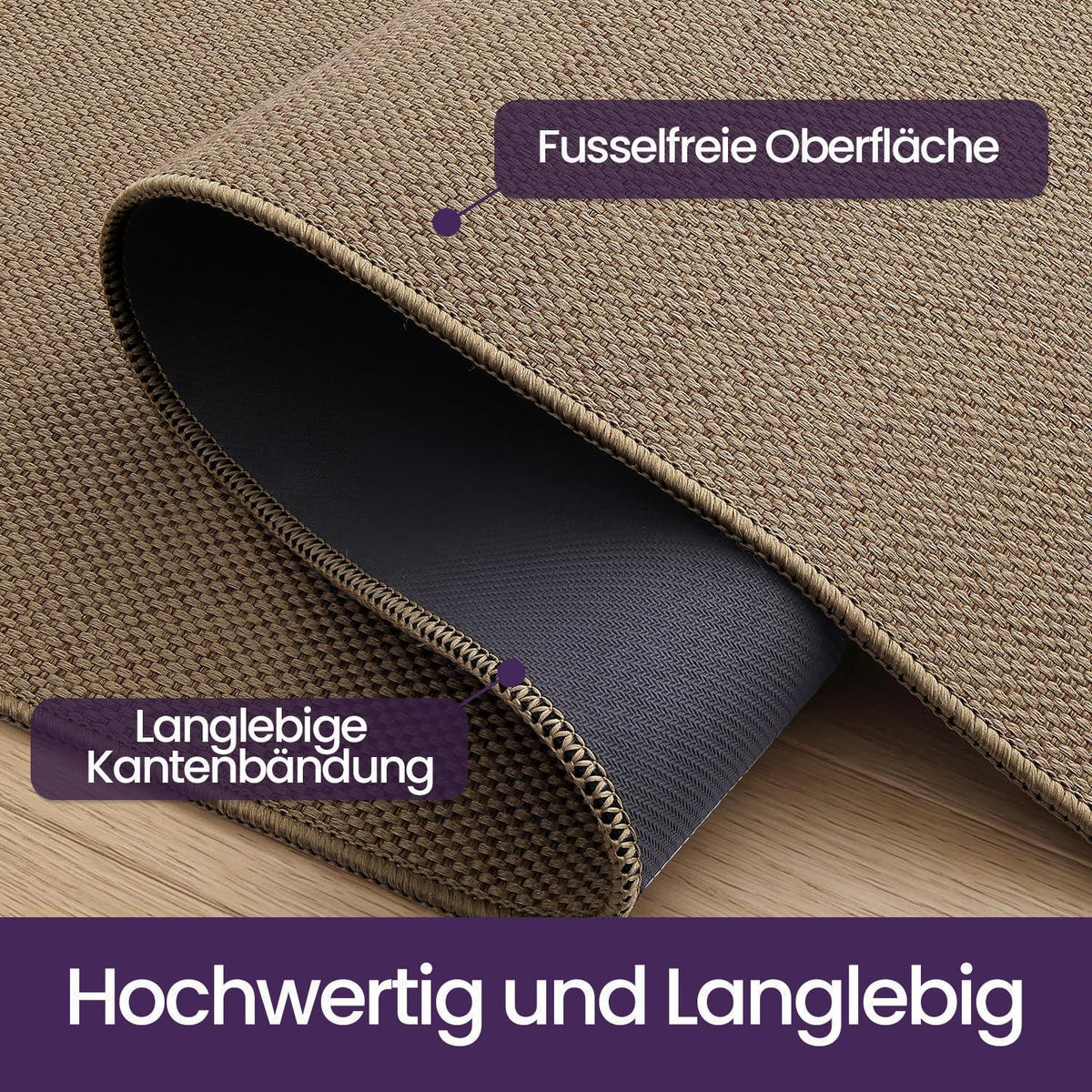 Schmutzfangmatte Innen 120x180 cm – Rutschfest & Dunkelbeige
