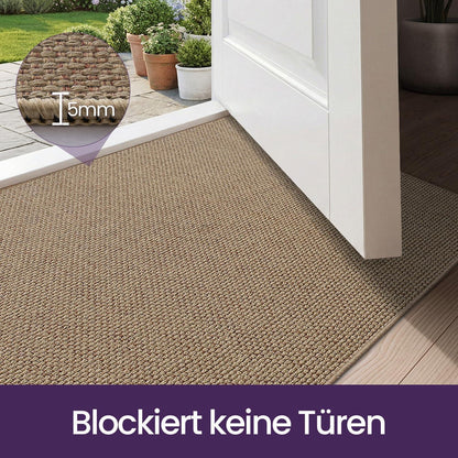 Schmutzfangmatte Innen 90x140 cm – Rutschfest & Dunkelbeige