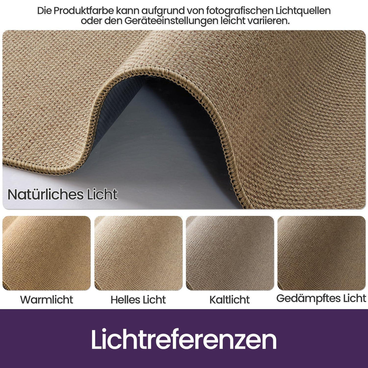Schmutzfangmatte Innen 90x140 cm – Rutschfest & Dunkelbeige