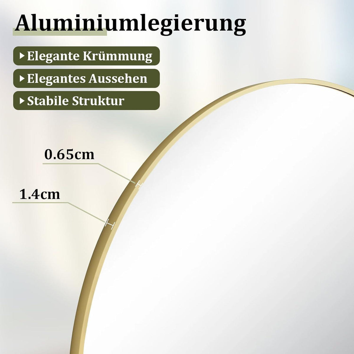 Großer Ganzkörperspiegel 195x95 cm mit Ständer – HD Standspiegel