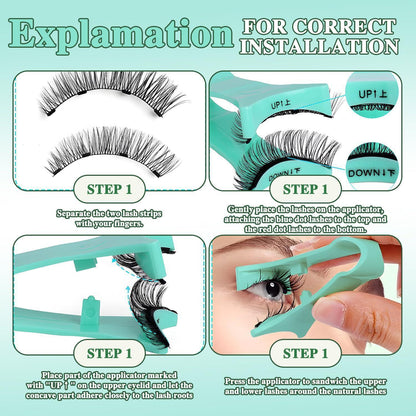 Magnetische Wimpern Set ohne Kleber – Wiederverwendbar & Perfekt für Unterwegs