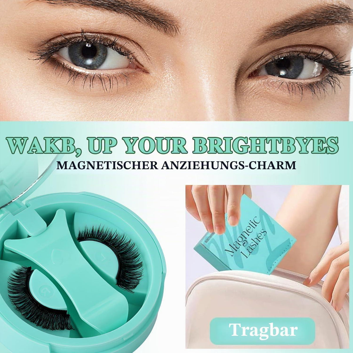 Magnetische Wimpern Set ohne Kleber – Wiederverwendbar & Perfekt für Unterwegs