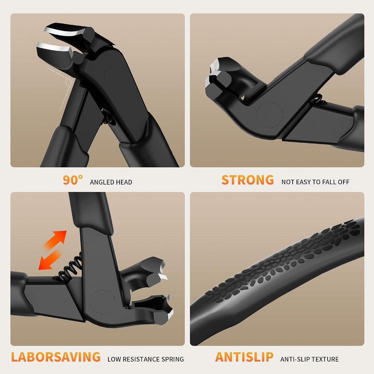 Ergonomischer Nagelknipser für Senioren mit Auffangbehälter