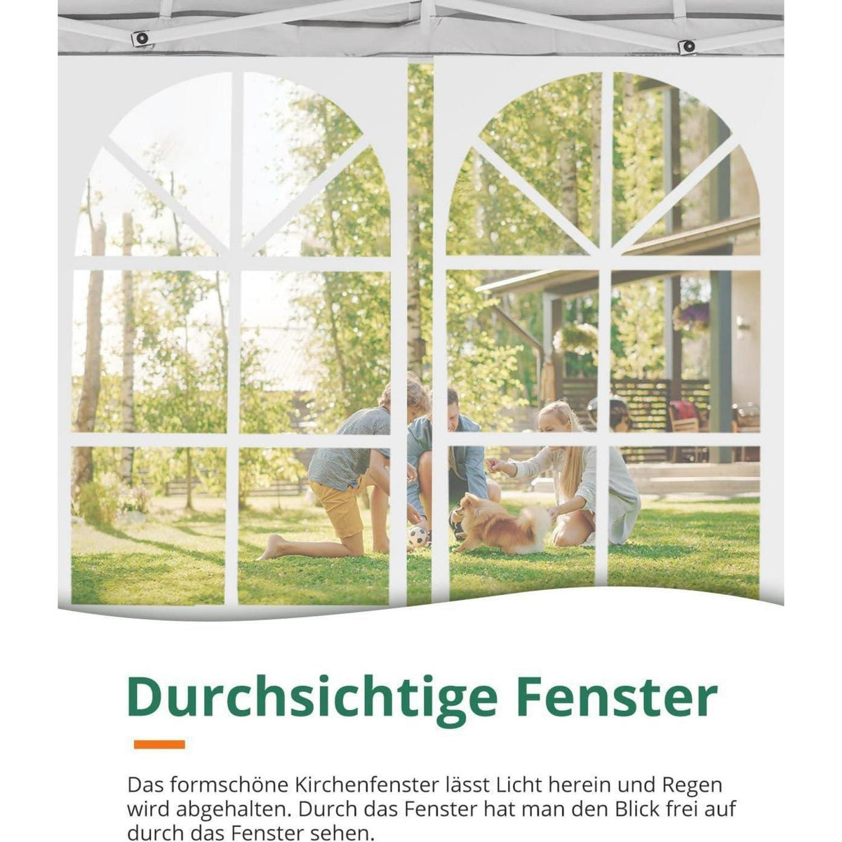 Faltpavillon 2x2m wasserdicht mit Seitenwänden & UV-Schutz