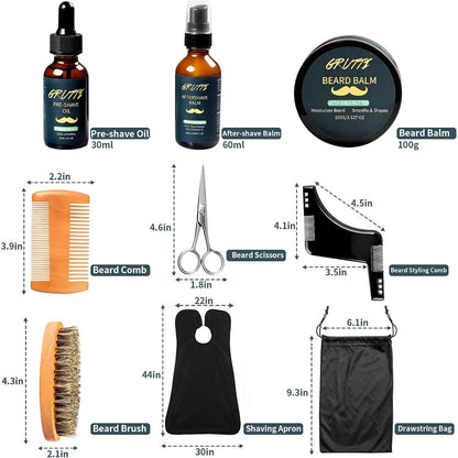 Bartpflege Set Herren – Komplett Geschenk für Papa & Ehemann