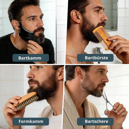 Bartpflege Set Herren – Komplett Geschenk für Papa & Ehemann