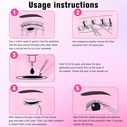 DIY Wimpern-Set: 560 Cluster Lashes für Voluminiöse Extensions