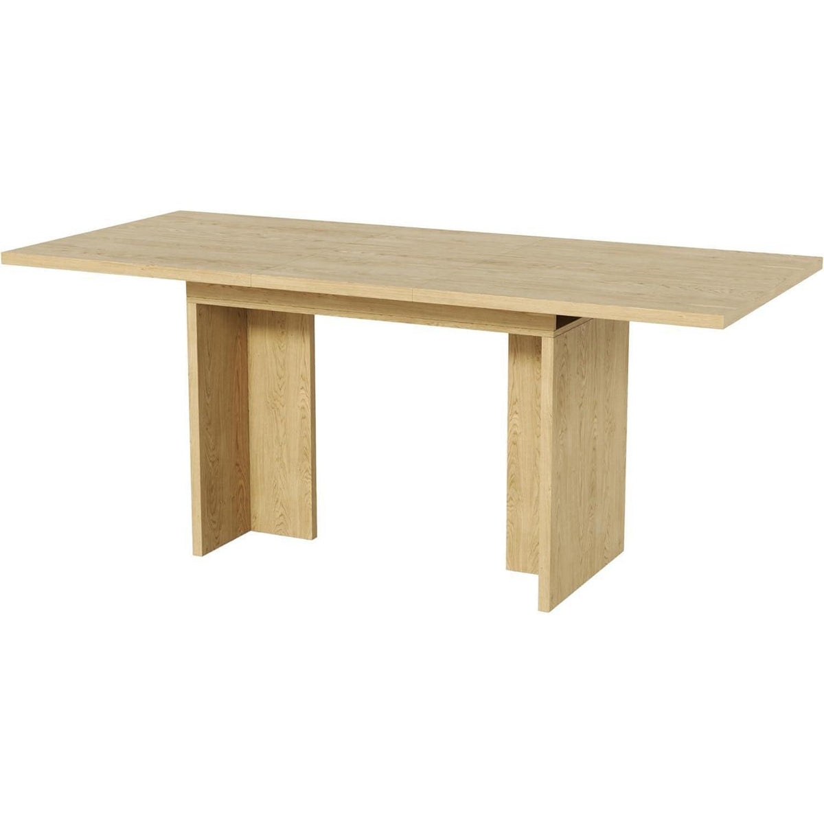 Ausziehbarer Esstisch Eiche Optik 140-180 cm