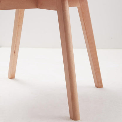 8 Esszimmerstühle mit Armlehne, Grün & Rosa, Massivholz