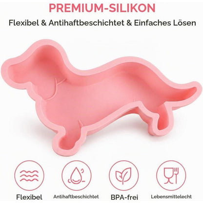 Silikon Backform Dackel – Motiv für Kuchen, Geburtstag & Party