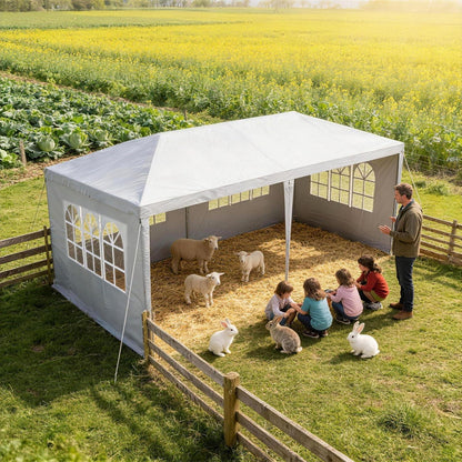 Party Zelt 3x6m – Wasserdicht & Robust für Garten & Camping