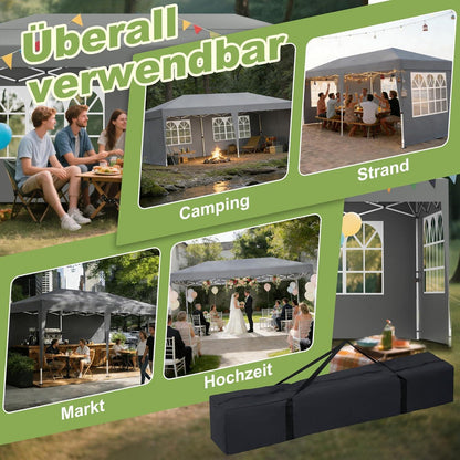 Faltpavillon 3x6m mit Zubehör – Gartenparty & Camping