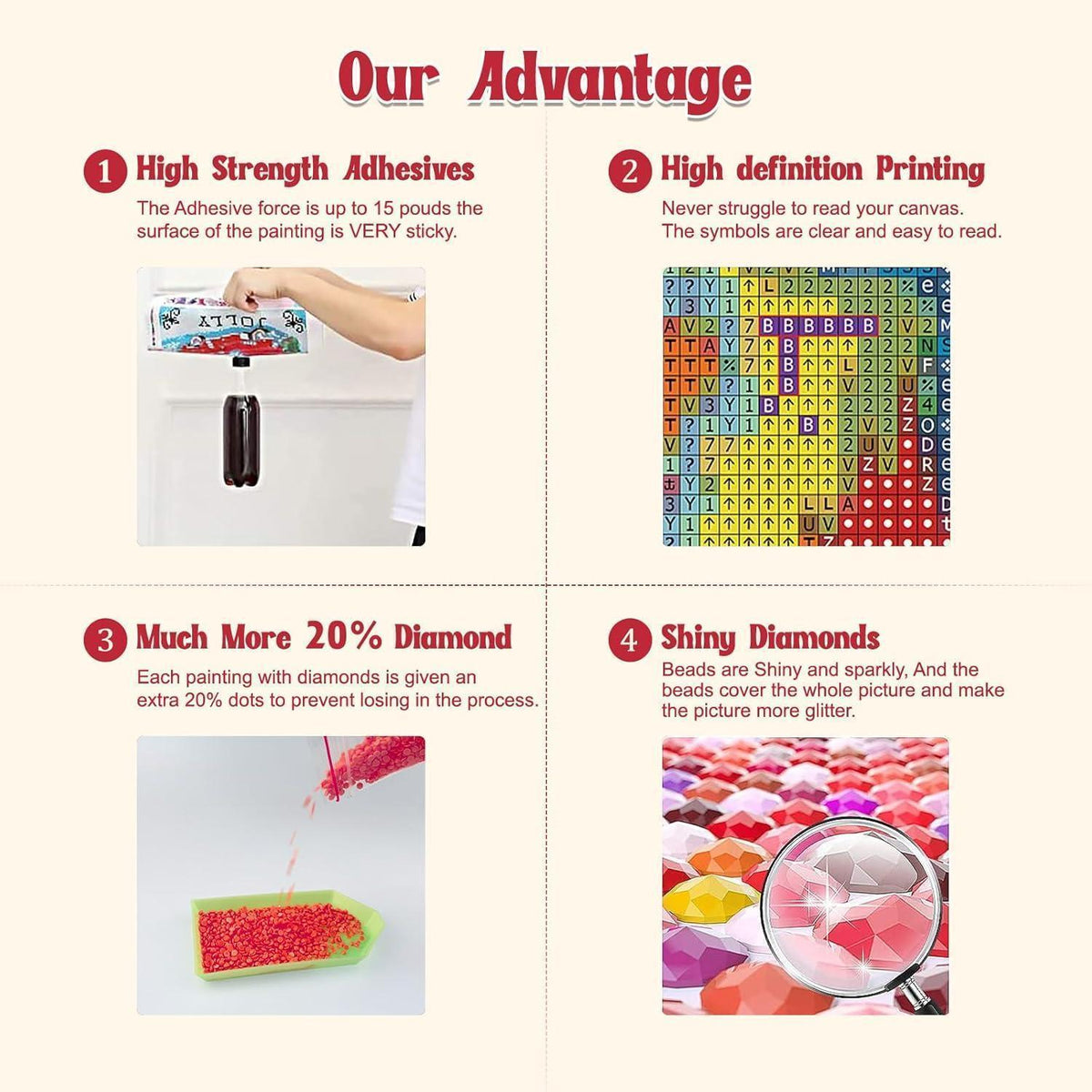 Diamant Painting Bücherregal 5D DIY Mosaik Bild Erwachsene Anfänger