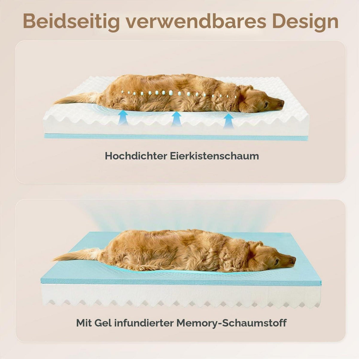 Orthopädisches Hundebett Mittelgroß – Bequemes Sofa für Hunde