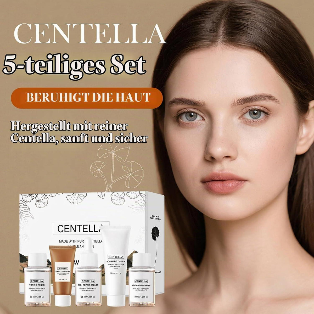 Centella Gesichtspflege Set – Beruhigend & Regenerierend
