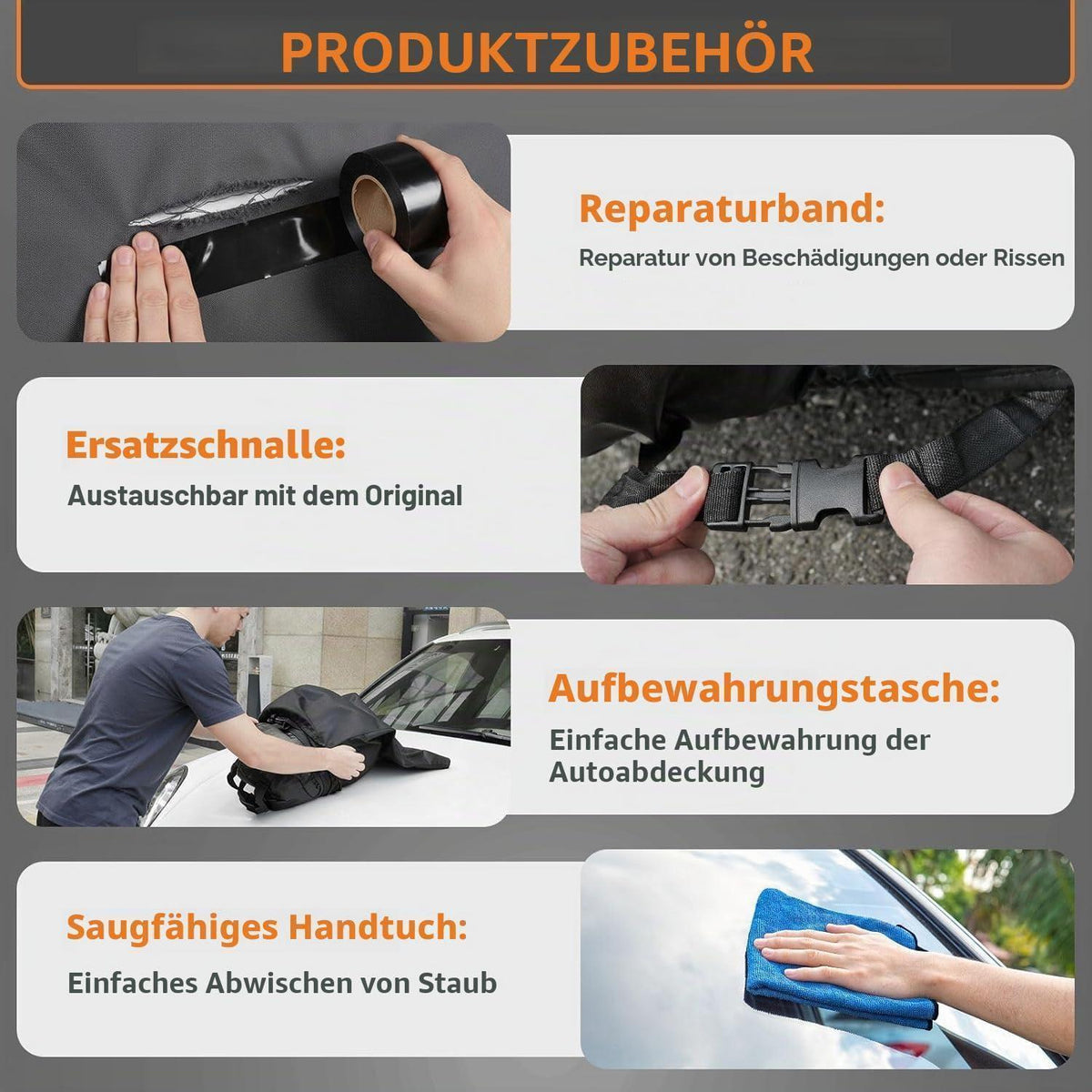 Robuste SUV Autoabdeckung Wasserdicht – Schutz vor Regen, Schnee & UV-Strahlen (485-510cm)