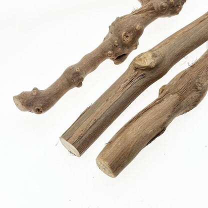 Naturholz Sitzstangen Set für Vögel – 6 Stück