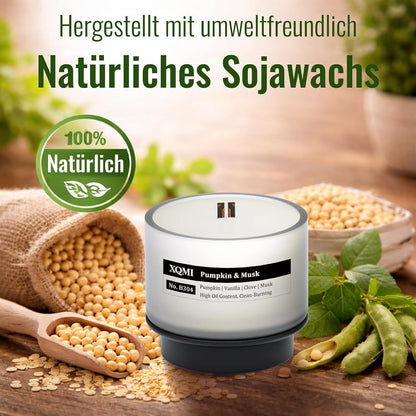 Duftkerzen-Nachfüllpack 4er Set | Kürbis, Toffee, Zimt & Vanille
