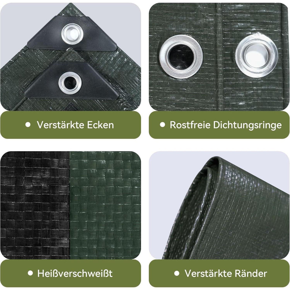 Schwerlast-Abdeckplane 4x6m – Wasserdicht, UV-Beständig & Reißfest