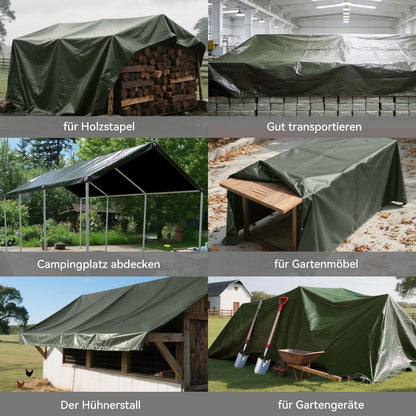 Schwerlast-Abdeckplane 4x6m – Wasserdicht, UV-Beständig & Reißfest
