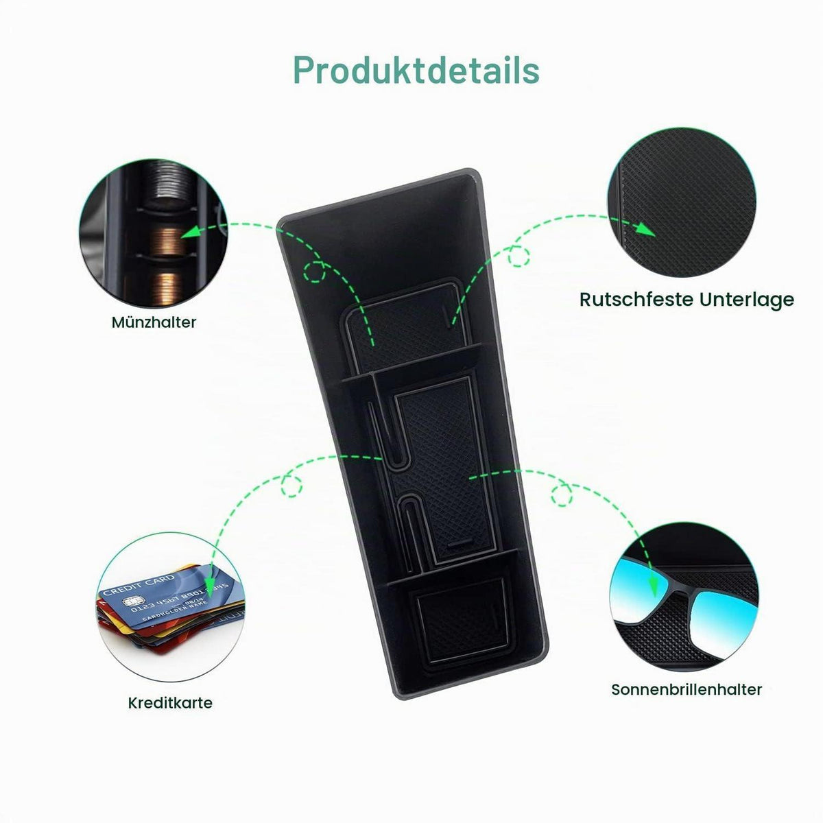 Mittelkonsolen Organizer für Skoda Enyaq RS & Elroq RS