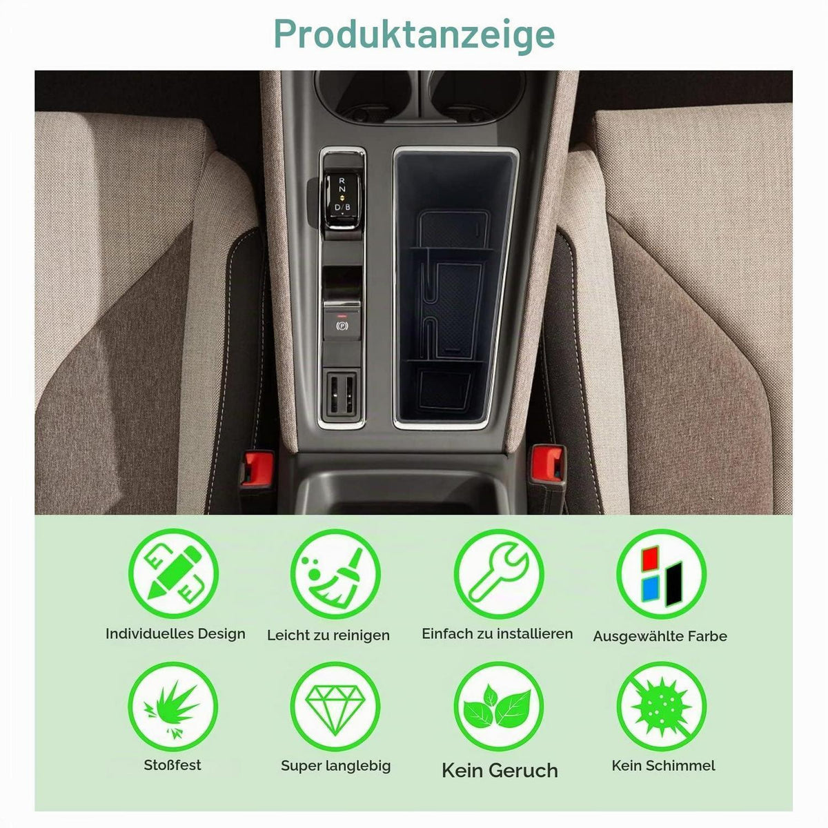 Mittelkonsolen Organizer für Skoda Enyaq RS & Elroq RS