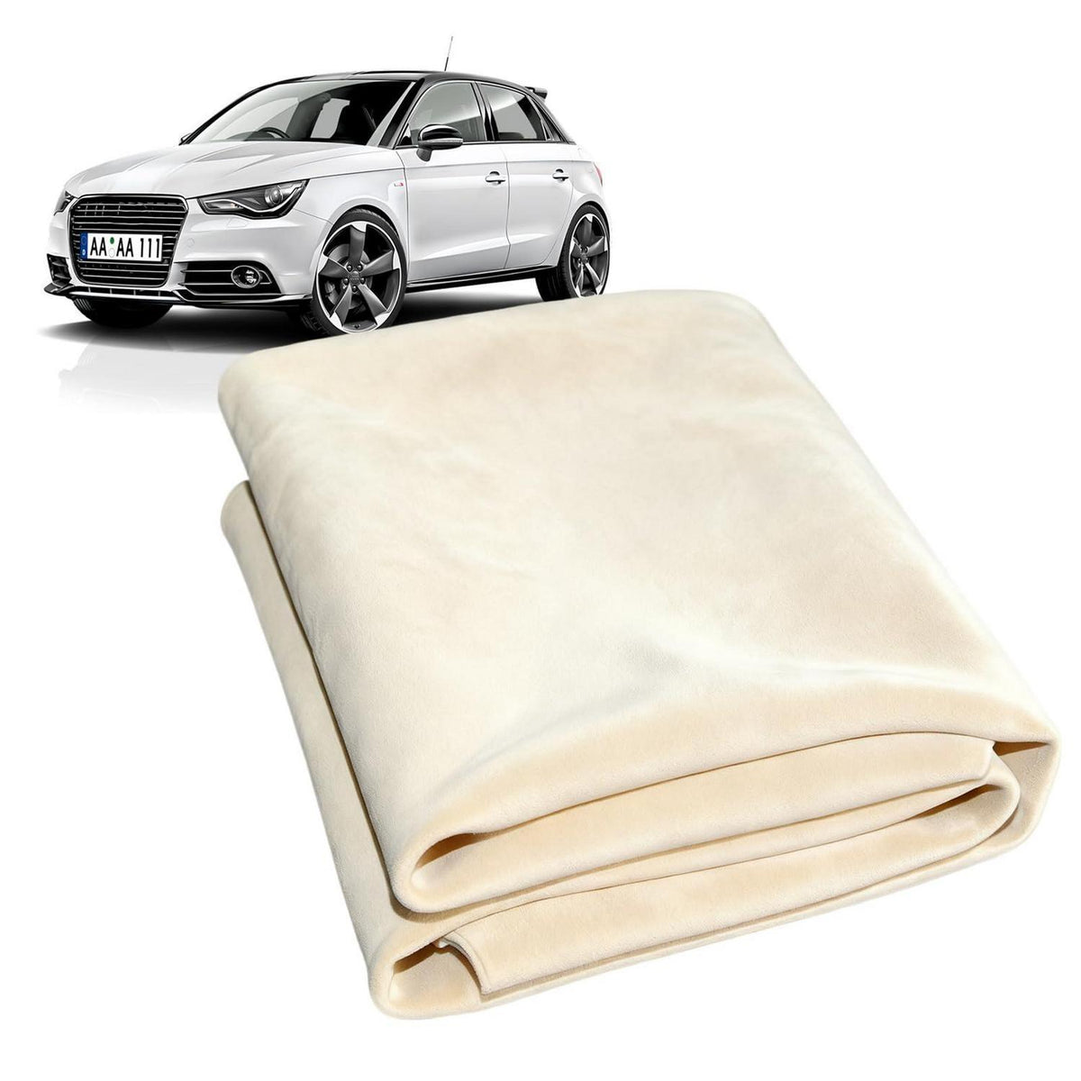 Echt Leder Fensterleder – Saugstarkes Tuch für Auto & Glas