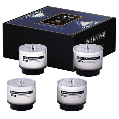 Duftkerzen-Set 4er Office – Tabak Whisky Aroma