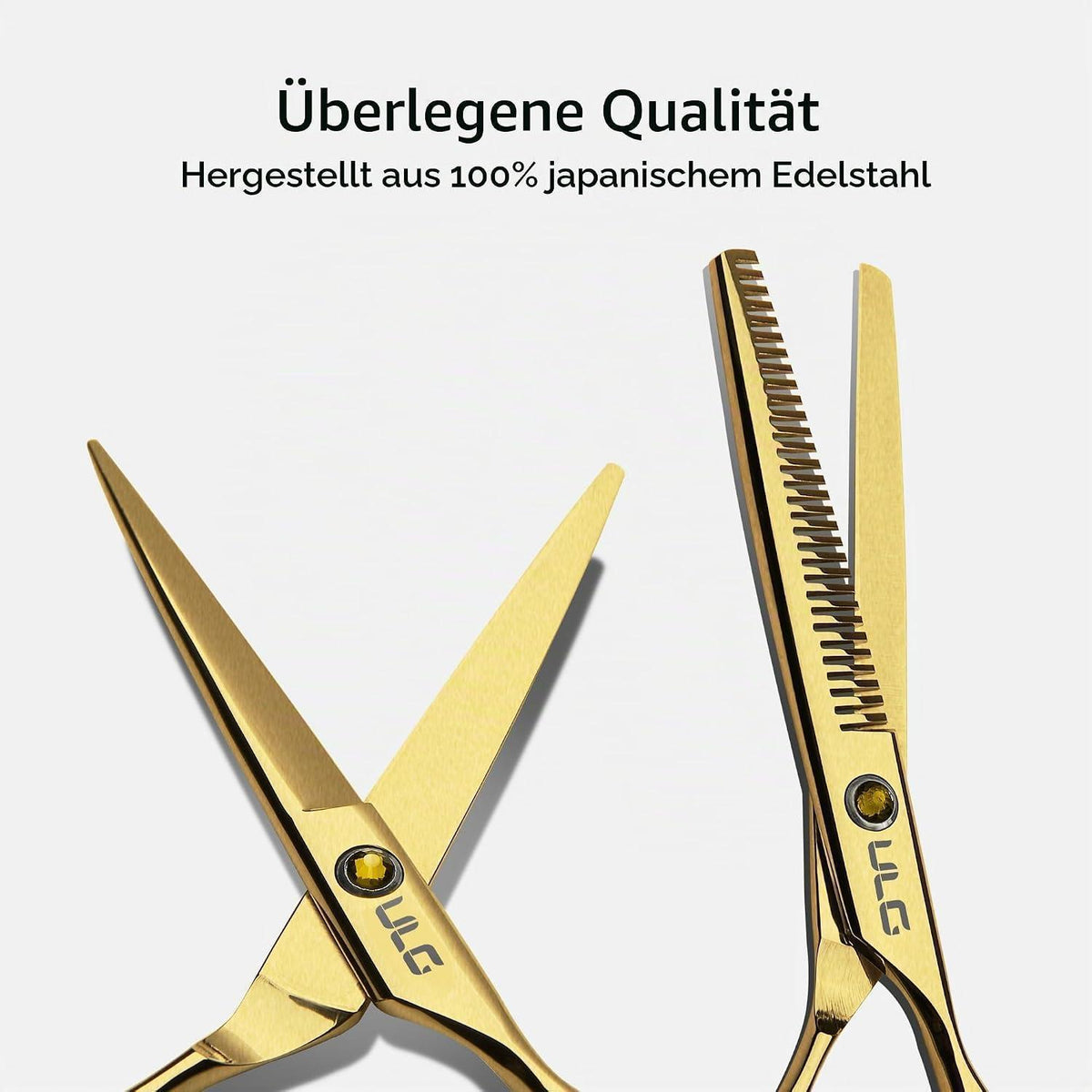 Professionelles Haarschneidescheren Set mit Ausdünnungsschere