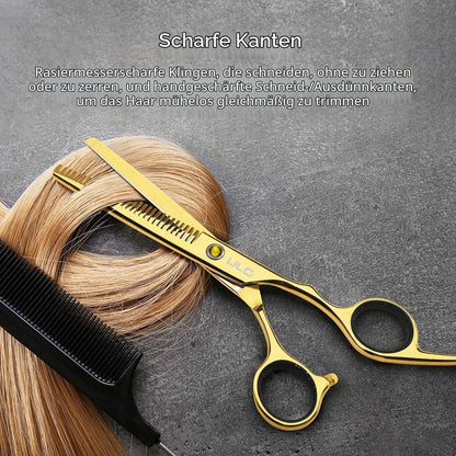 Professionelles Haarschneidescheren Set mit Ausdünnungsschere