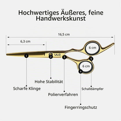 Professionelles Haarschneidescheren Set mit Ausdünnungsschere