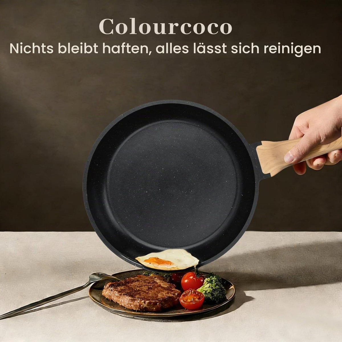 21-teiliges Antihaft Topfset Induktion – Kochgeschirr Set mit Deckel