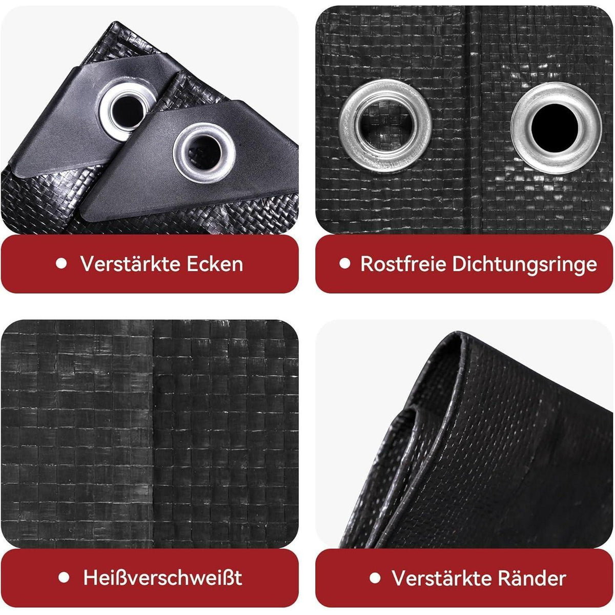 Abdeckplane 10x10m – Wasserdicht, UV-Beständig & Reißfest
