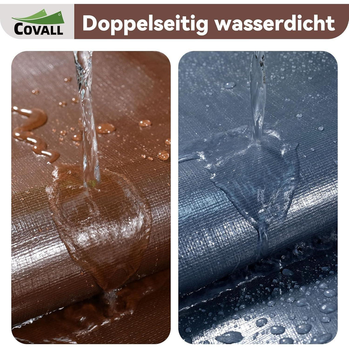 Schwere Abdeckplane 4x5m | 280g/m² | Reißfest & Wasserdicht