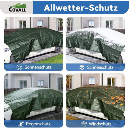 Abdeckplane Blau 8x10m – Reißfest, UV-Schutz & Rostfreie Ösen