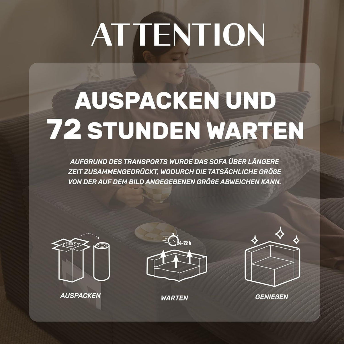 160cm Chaiselongue Sofa mit Schlafsofa Funktion – Grau