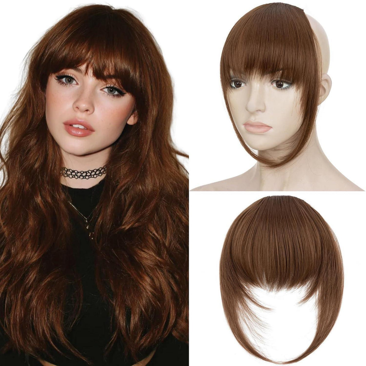 Clip-in Pony – Hellbraun, Synthetisch & Vielseitig