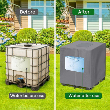 IBC Tank Abdeckung 1000L mit Reißverschluss – Wasserdicht & UV-Schutz