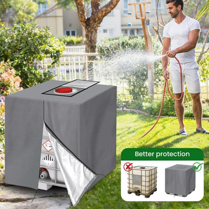 IBC Tank Abdeckung 1000L mit Reißverschluss – Wasserdicht & UV-Schutz