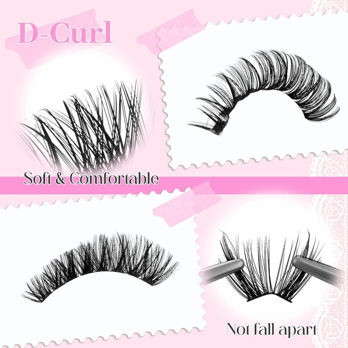 DIY Wimpernverlängerungs Set mit Kleber & Entferner