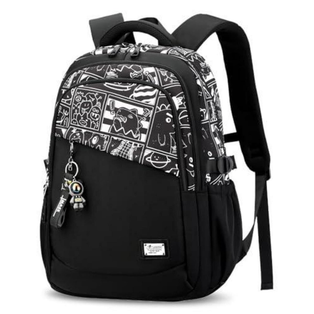 Schulrucksack Jungen Teenager Schwarz – Groß, Robust & Vielseitig